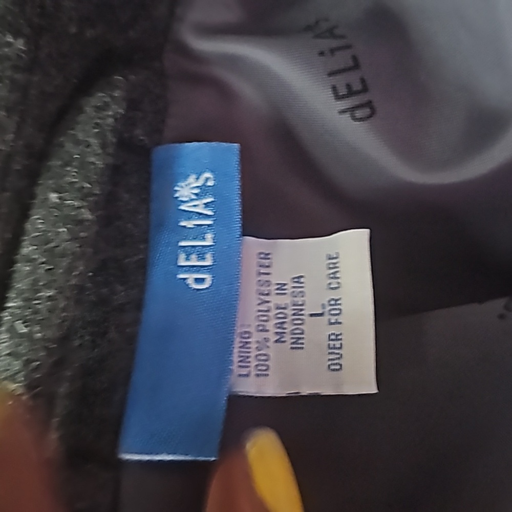 Delia's Charcoal Gray Trench Peacoat - Picture 8 of 11